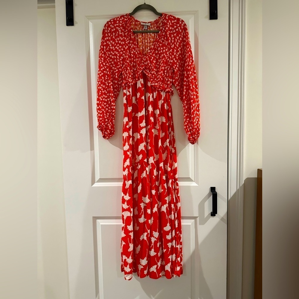 DVF x Target women’s vibe ginko cherry tomato dress Diane von Furstenburg, XS - Picture 6 of 7